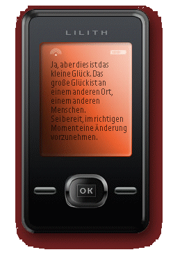 Antwort des SMS-Orakels auf www.lilith-kartenlegen.de